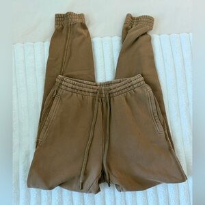 Aerie  Brown Drawstring Jogger Pants